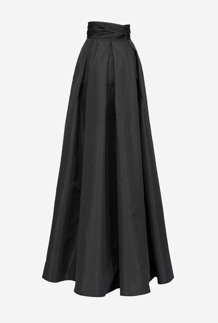 Black Women's Pinko Taffeta Maxi Skirts | Ireland-98437129