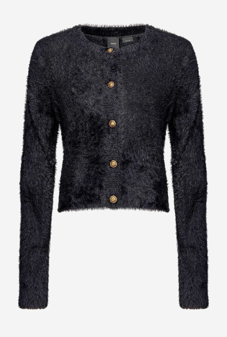 Black Women's Pinko Teddy Cardigan | Ireland-40136259