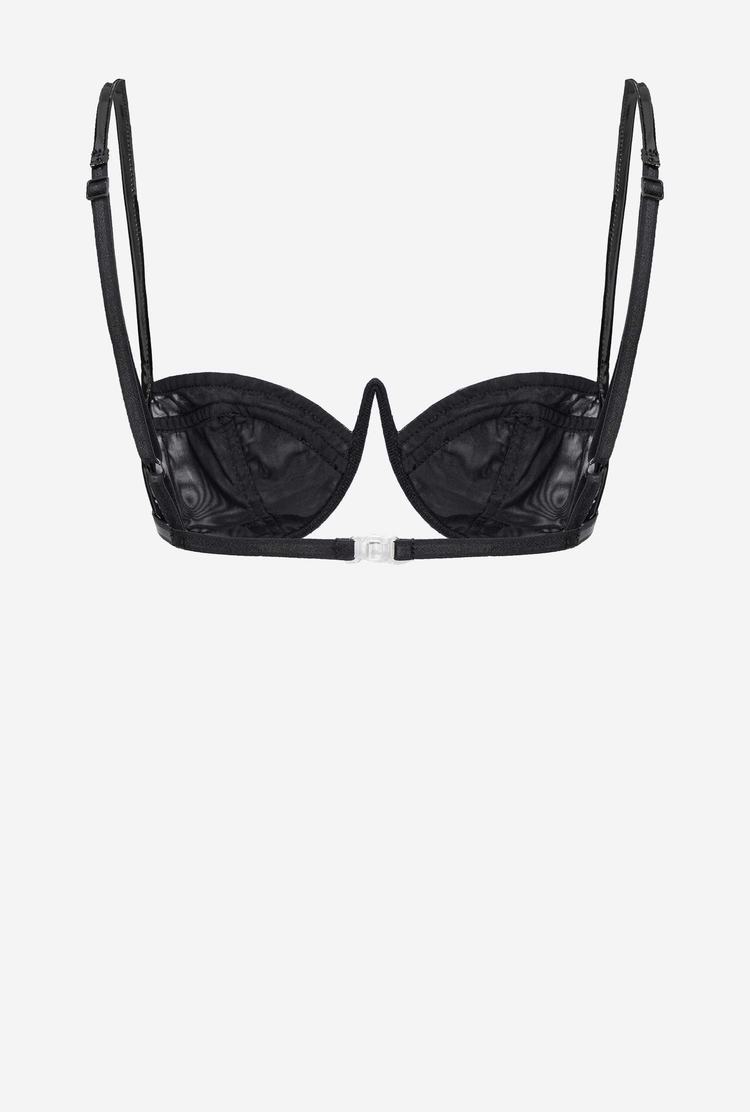 Black Women's Pinko Vinyl Details Lingerie | Ireland-02731989