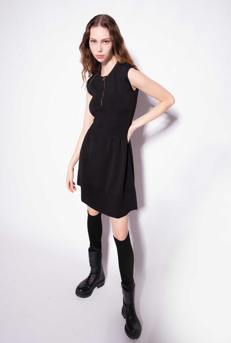 Black Women's Pinko Zip Dress | Ireland-95164729