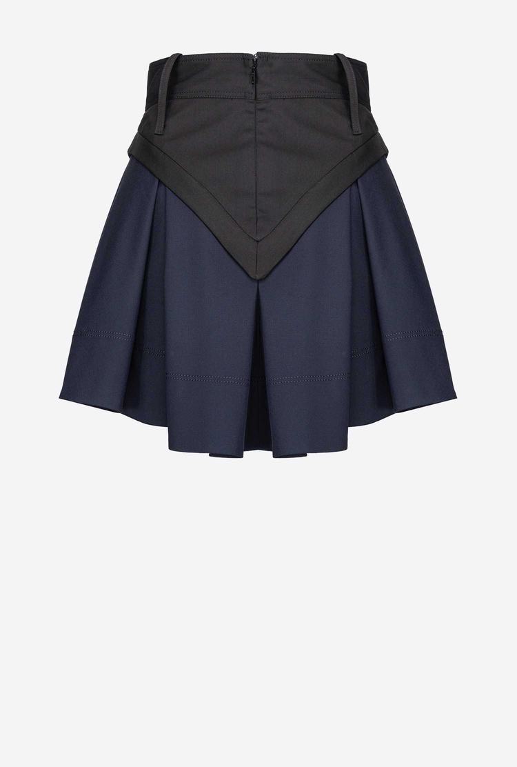 Blue/Black Women's Pinko Reimagine Mini Skirts | Ireland-05793169