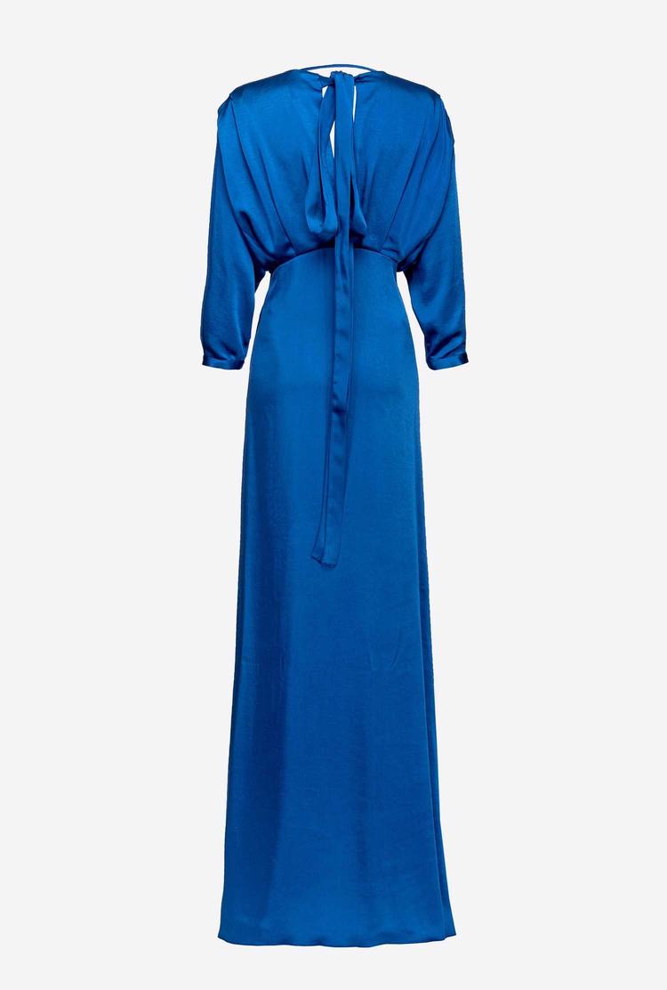 Blue Women's Pinko Bow Dress | Ireland-41037299