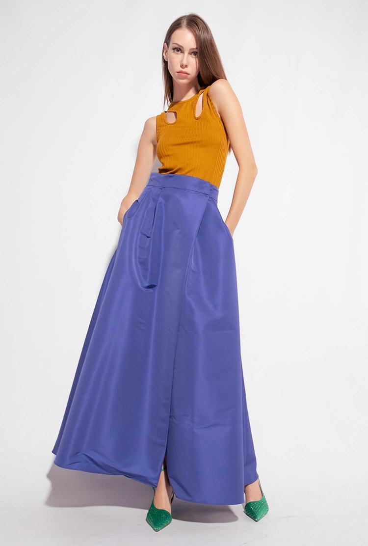 Blue Women\'s Pinko Elegant Maxi Skirts | Ireland-93162479