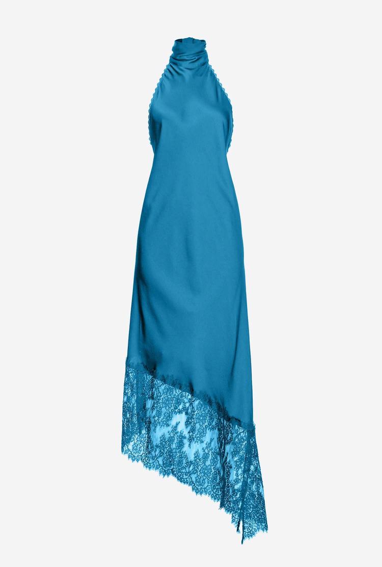 Blue Women's Pinko Lace Dress | Ireland-10596239