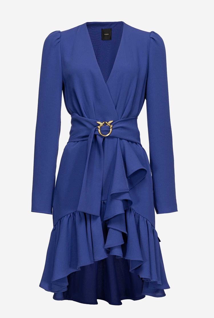 Blue Women's Pinko Love Birds Dress | Ireland-95436819