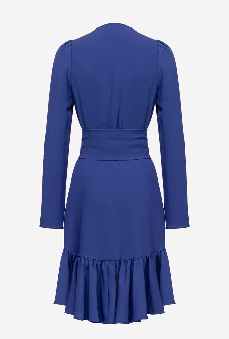 Blue Women's Pinko Love Birds Dress | Ireland-95436819