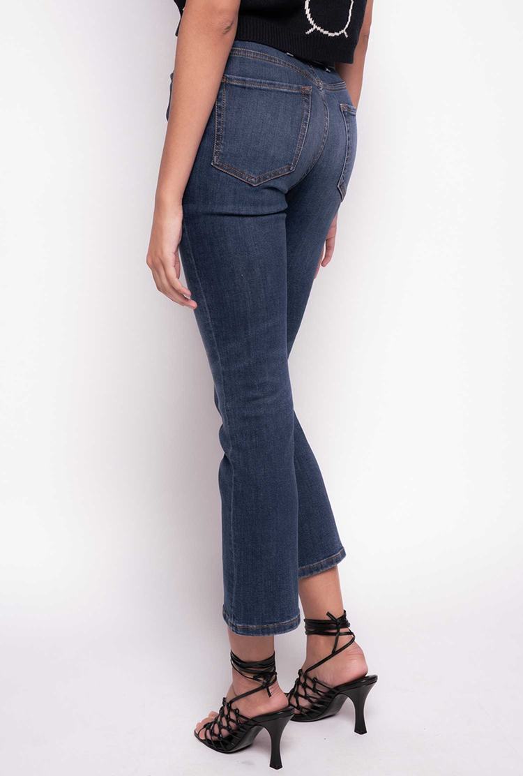 Blue Women's Pinko Love Birds Jeans | Ireland-04812379