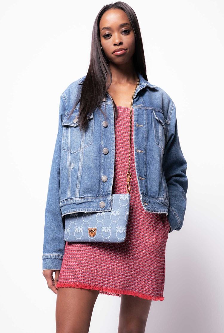 Blue Women's Pinko Recycled Denim Jackets | Ireland-01496759