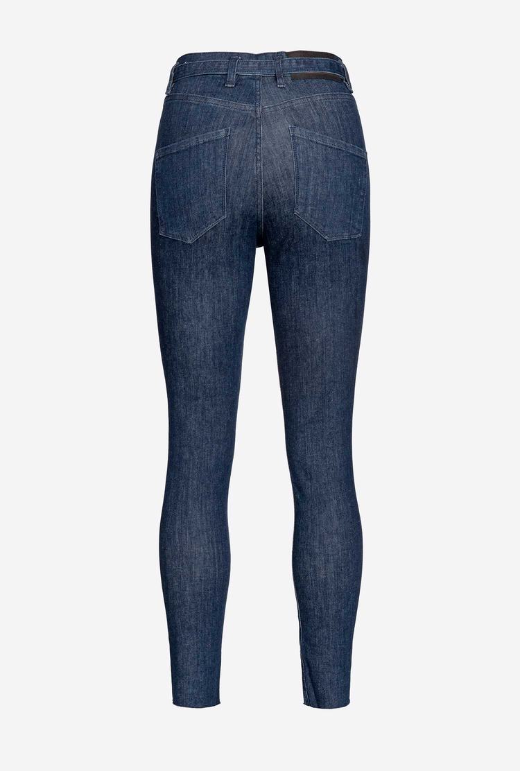 Blue Women's Pinko Skinny Power-stretch Jeans | Ireland-79803129