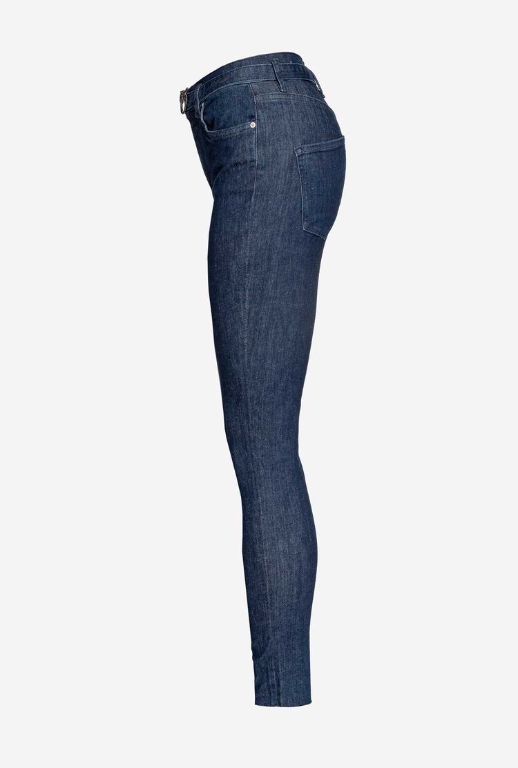 Blue Women's Pinko Skinny Power-stretch Jeans | Ireland-79803129