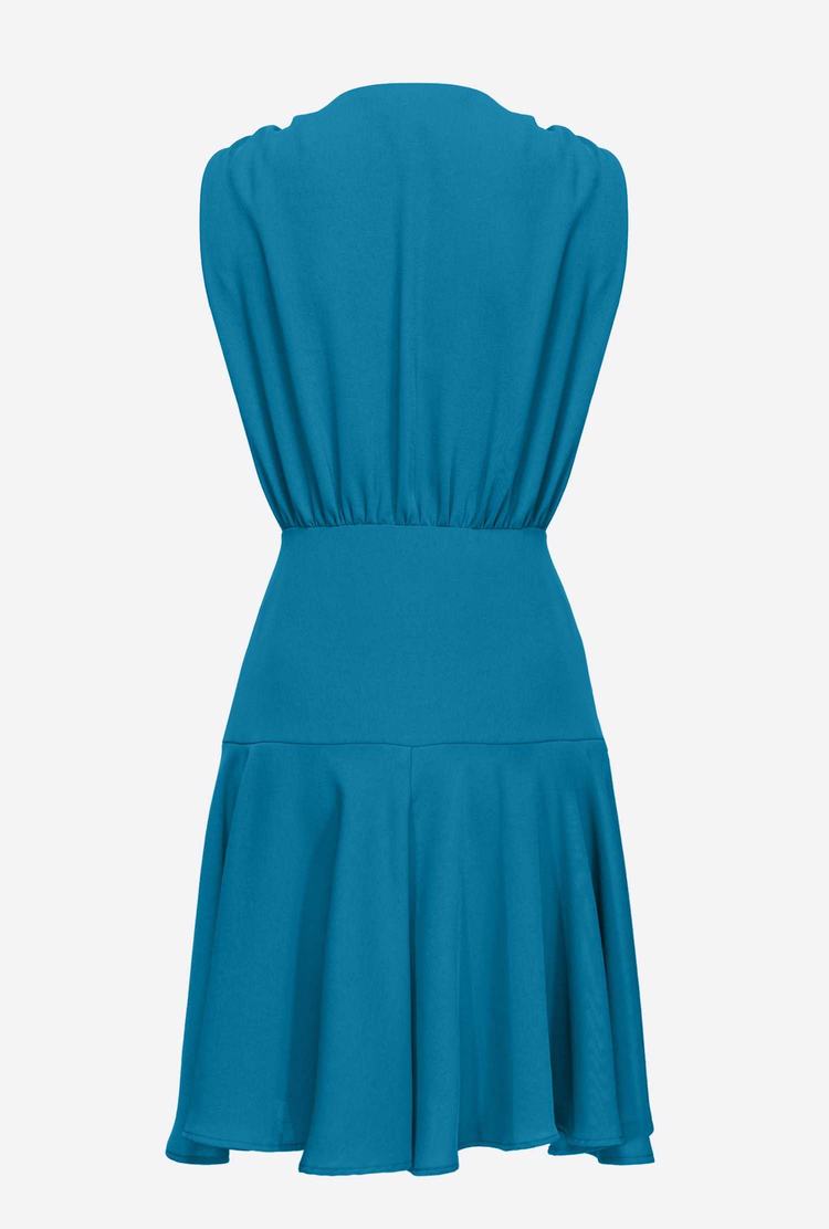 Blue Women's Pinko Small Buttons Dress | Ireland-01653979