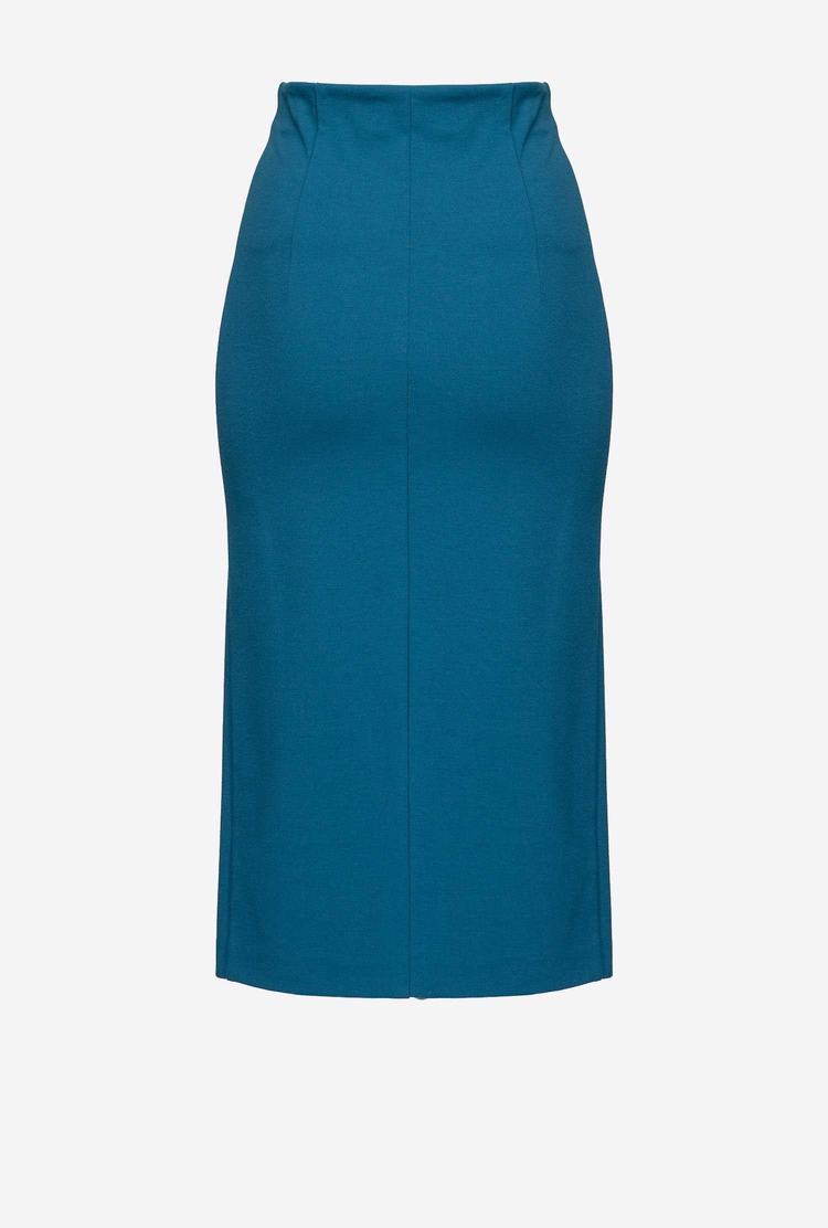 Blue Women's Pinko Zip Skirts | Ireland-71065899