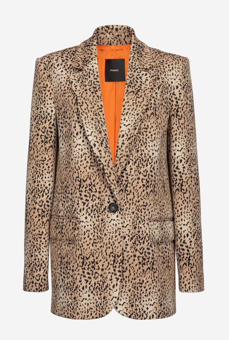 Brown/Black Women's Pinko Spotted Blazers | Ireland-18079539