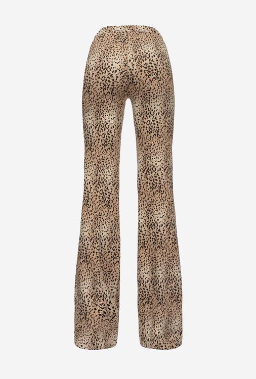 Brown/Black Women's Pinko Spotted Flared Pants | Ireland-82159739