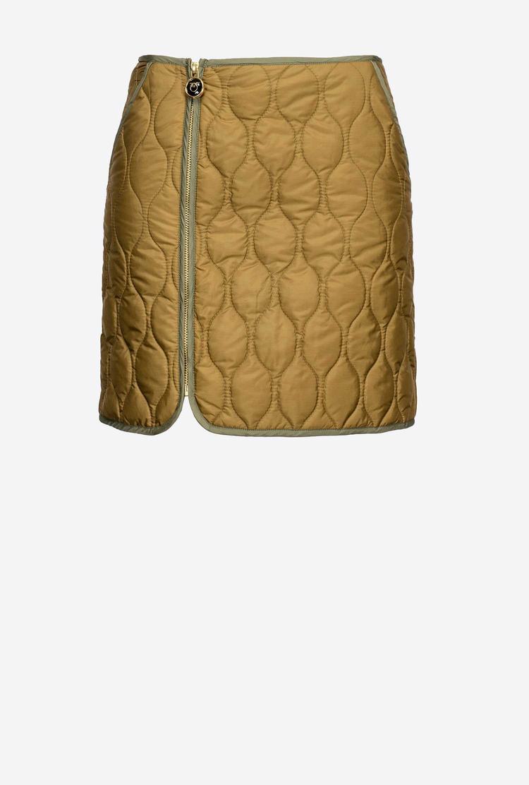 Brown Women's Pinko Quilted Mini Skirts | Ireland-64197589