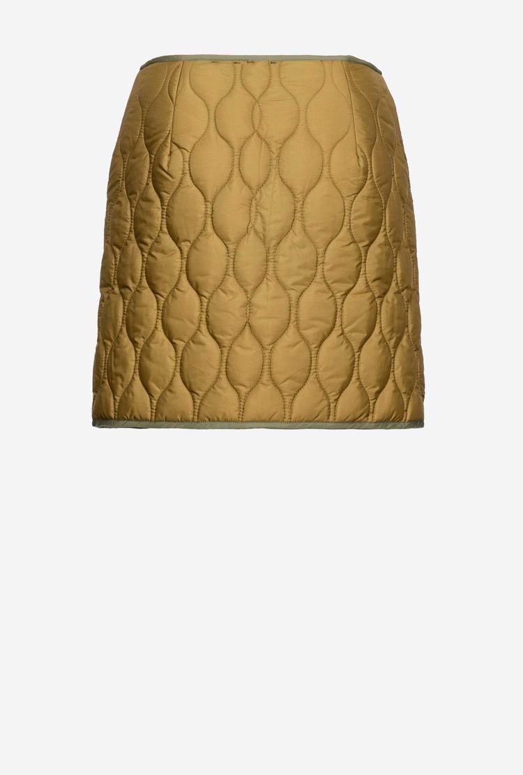 Brown Women's Pinko Quilted Mini Skirts | Ireland-64197589