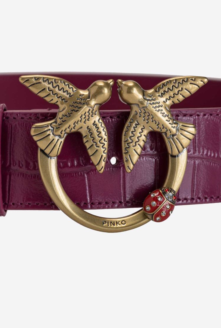 Burgundy Gold Women's Pinko Jewel Belts | Ireland-84617539