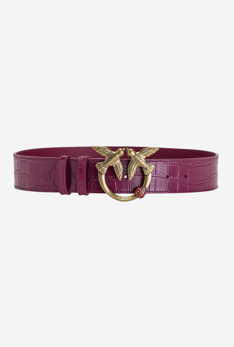 Burgundy Gold Women\'s Pinko Jewel Belts | Ireland-84617539