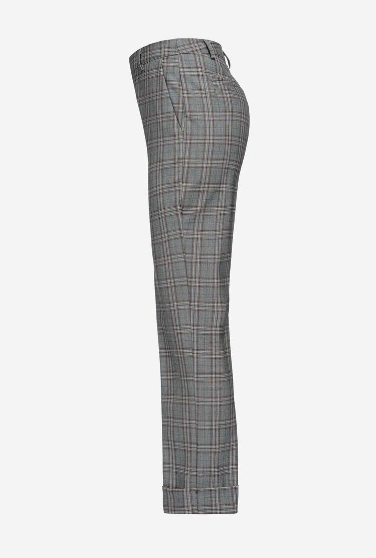 Dark Grey Women's Pinko Chequered Pants | Ireland-30248659