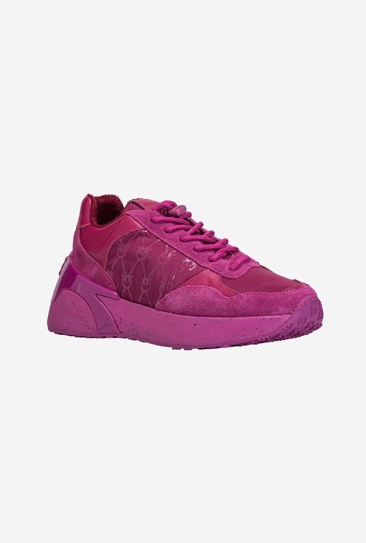 Fuchsia Fuchsia Women's Pinko Recycled Sneakers | Ireland-48032569