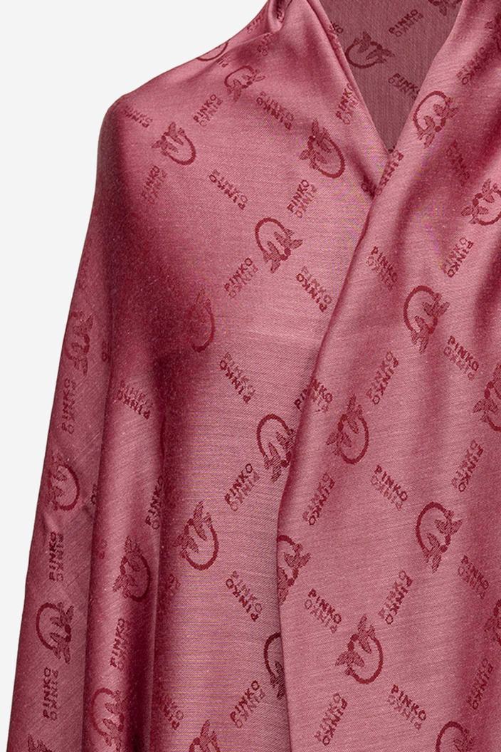 Fuchsia/Purple Women's Pinko Large Monogram Scarves | Ireland-46581039