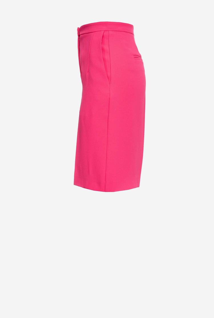 Fuchsia Purple Women's Pinko Long Stretch Crepe Pants | Ireland-06953729