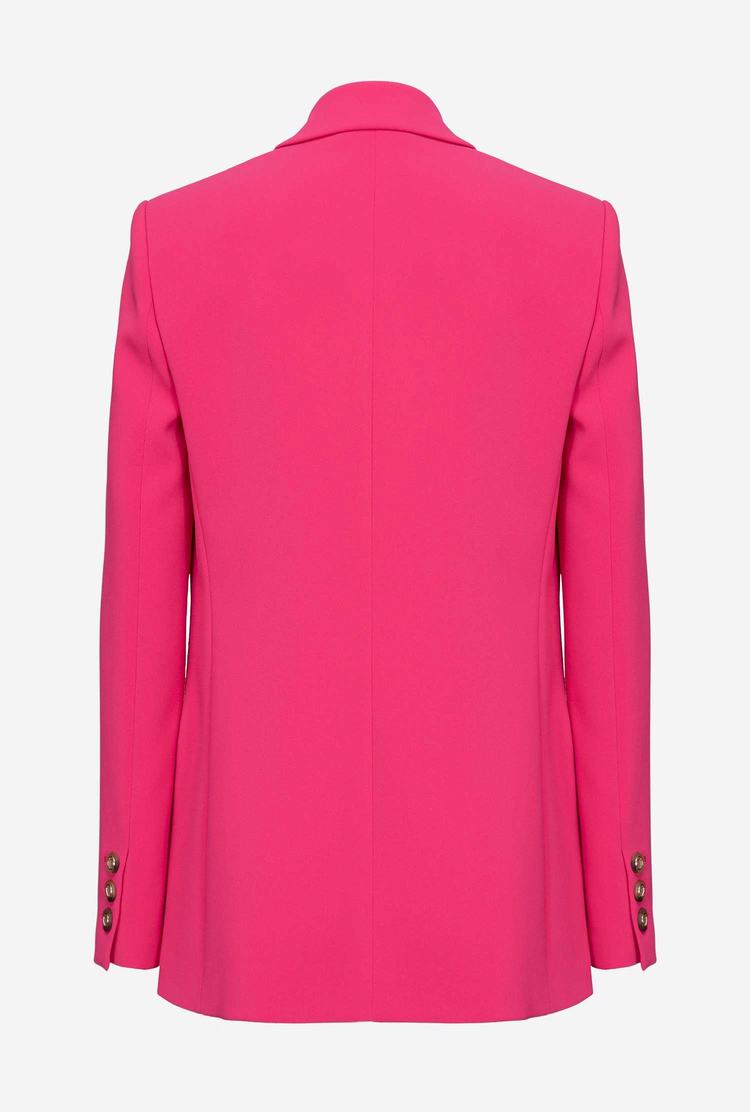 Fuchsia Purple Women's Pinko Oversized Stretch Blazers | Ireland-17205489