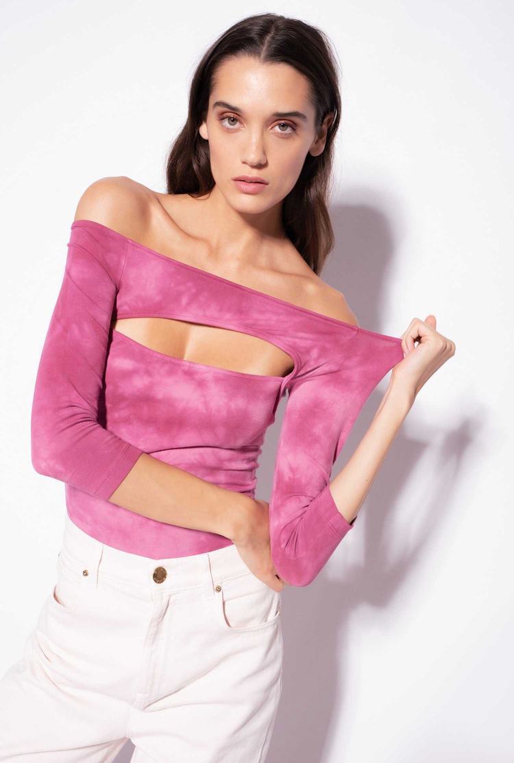 Fuchsia Women's Pinko 3/4 Sleeves Sweaters | Ireland-80731659