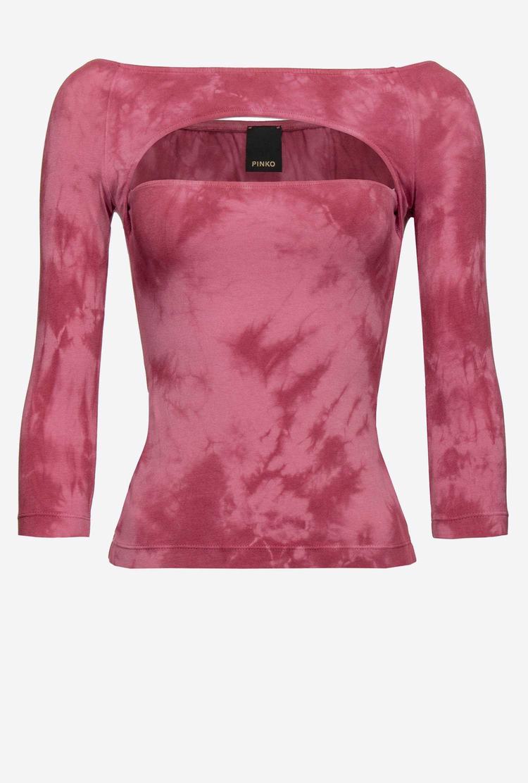 Fuchsia Women's Pinko 3/4 Sleeves Sweaters | Ireland-80731659