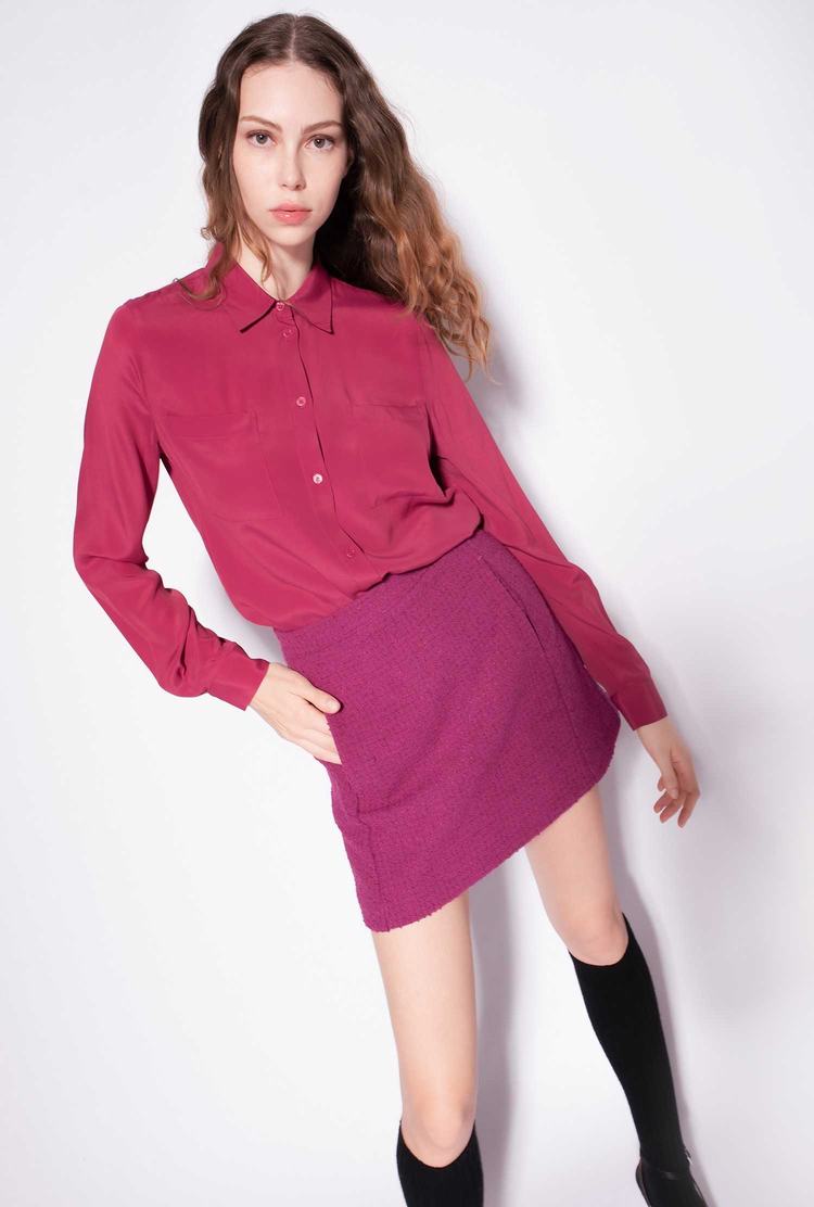 Fuchsia Women's Pinko Breast Pocket Shirts | Ireland-09284169