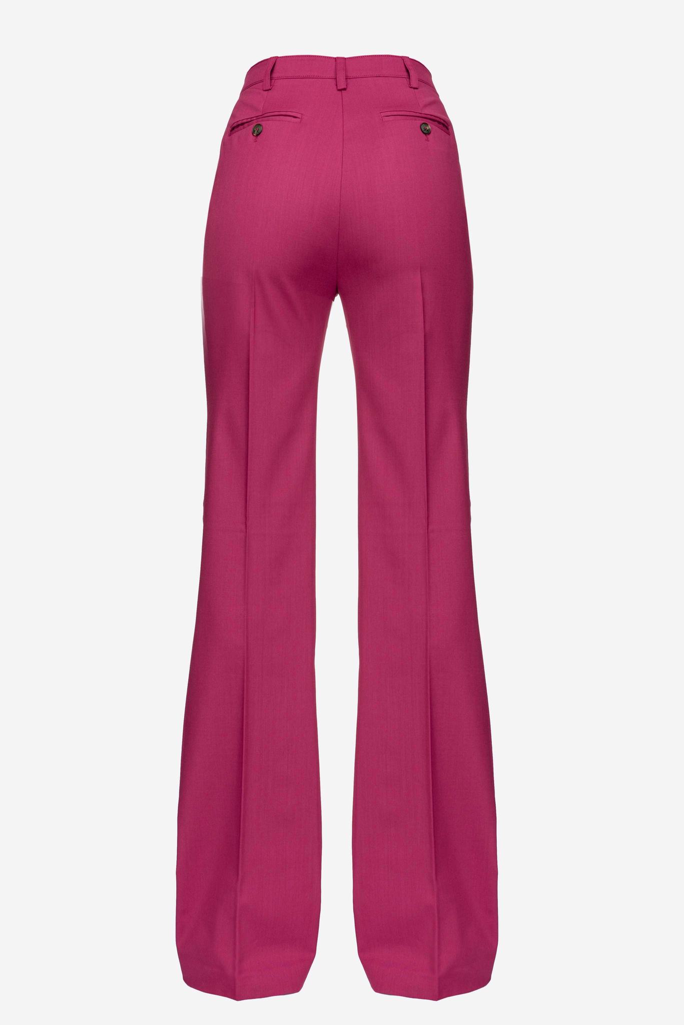 Fuchsia Women's Pinko Flared Stretch Pants | Ireland-87901659