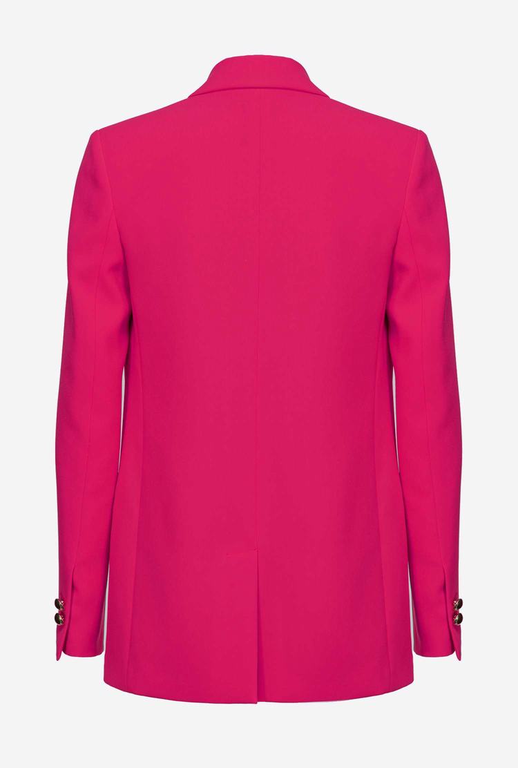 Fuchsia Women's Pinko Milano-knit Blazers | Ireland-21036479