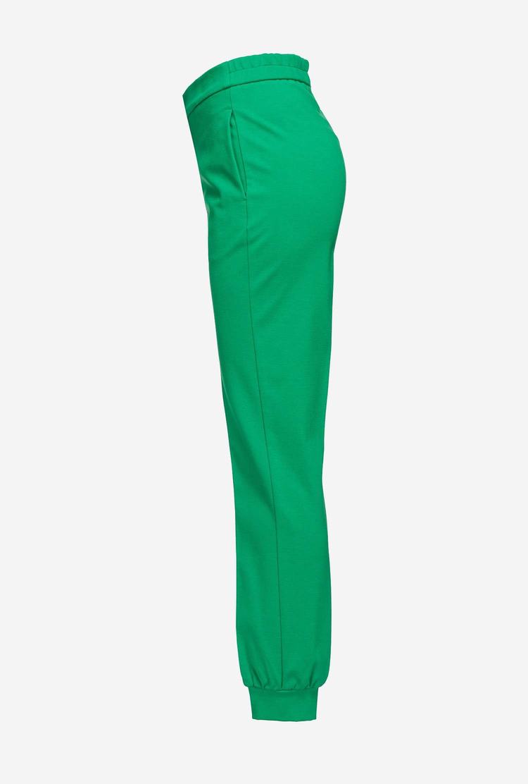 Green Women's Pinko Ankle Cuffs Pants | Ireland-12670859