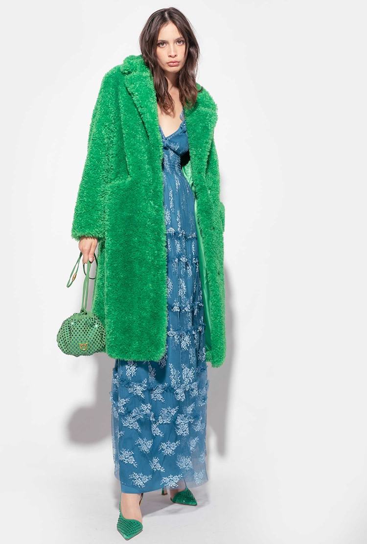 Green Women's Pinko Faux Fur Coats | Ireland-19473809