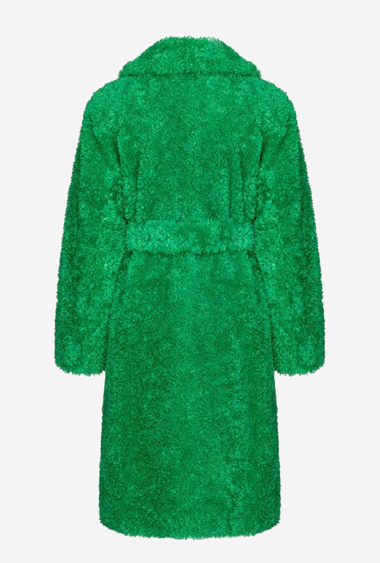 Green Women's Pinko Faux Fur Coats | Ireland-19473809