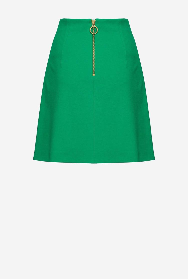 Green Women's Pinko Slit Skirts | Ireland-12406739