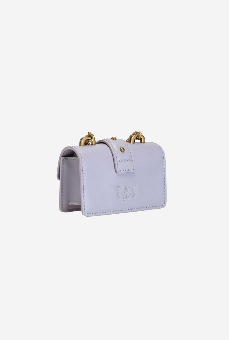 Grey Gold Women's Pinko Micro Love Bag Icon Simply Crossbody Bags | Ireland-98704619