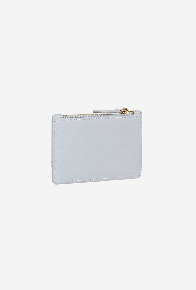 Grey Gold Women's Pinko Zipped Card Holder Purses | Ireland-08231799