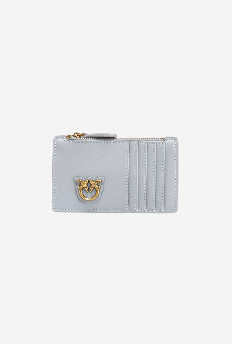 Grey Gold Women\'s Pinko Zipped Card Holder Purses | Ireland-08231799