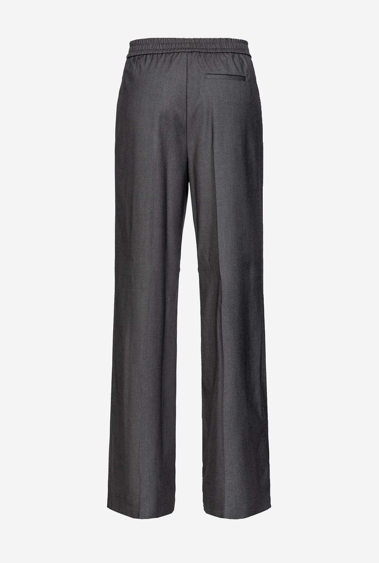 Grey Women's Pinko Elastic Waist Pants | Ireland-45983129