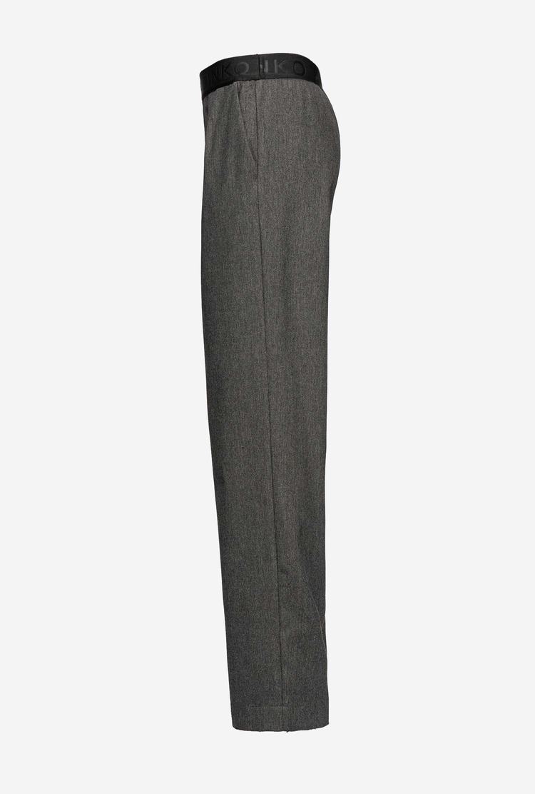 Grey Women's Pinko Flannel Pants | Ireland-68359409