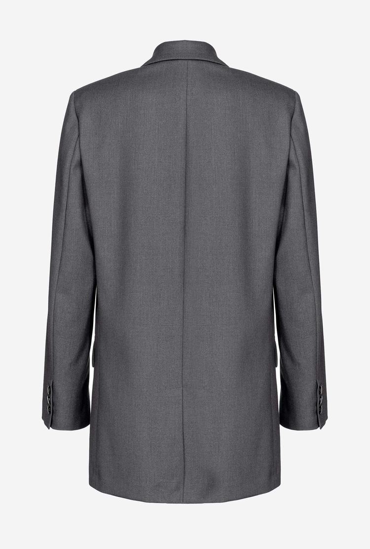 Grey Women's Pinko Oversized Blazers | Ireland-71650299