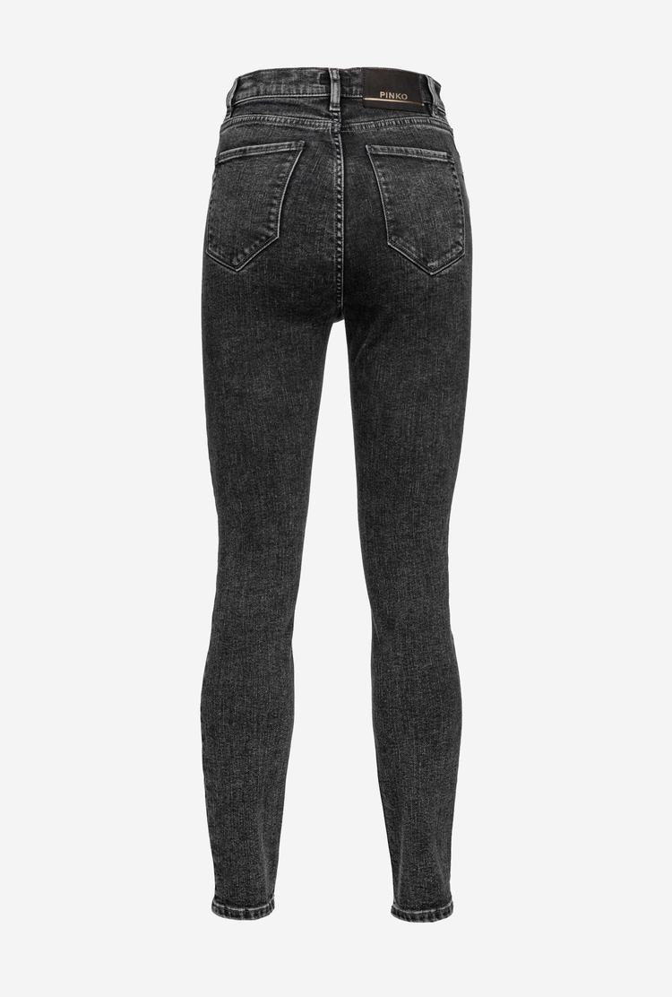 Grey Women's Pinko Zip Jeans | Ireland-62048519