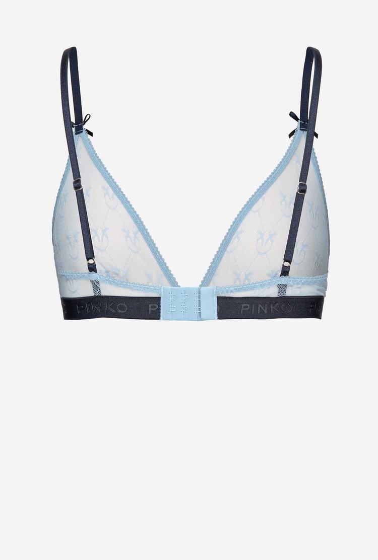 Light Blue Women's Pinko Lace Triangle Bra Lingerie | Ireland-01659479