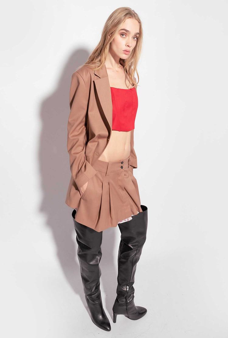 Light Brown Women's Pinko Oversized Blazers | Ireland-95321649