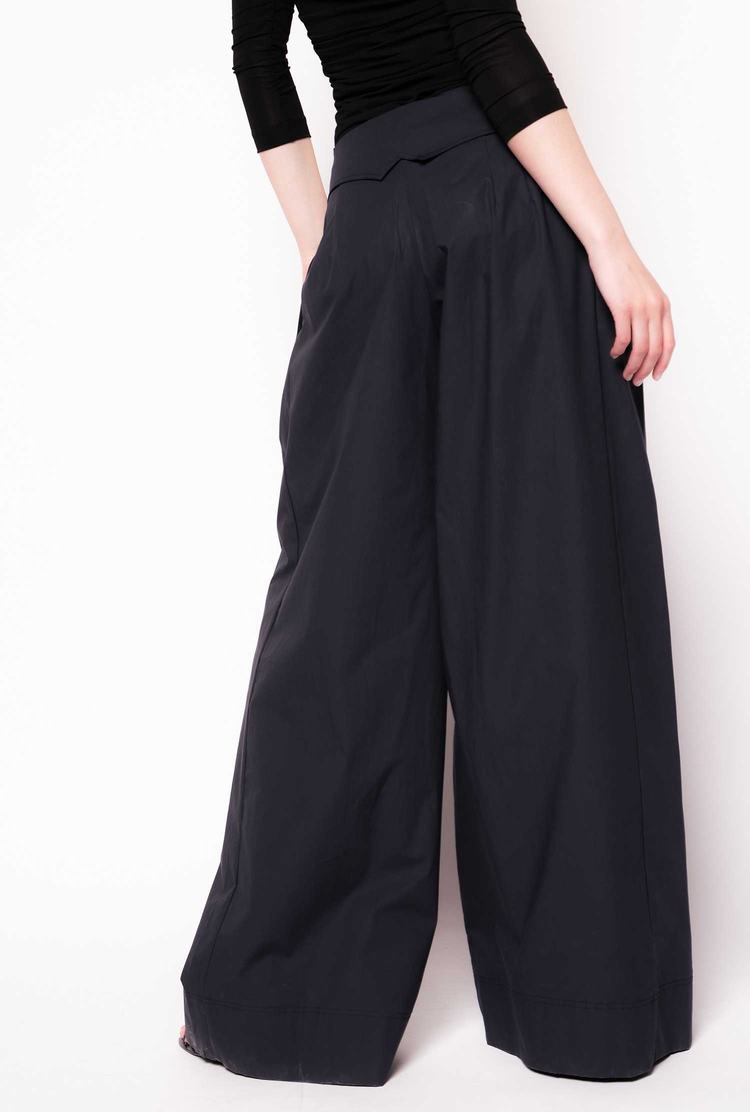 Navy Blue Women's Pinko Reimagine Wide-leg Pants | Ireland-95306179