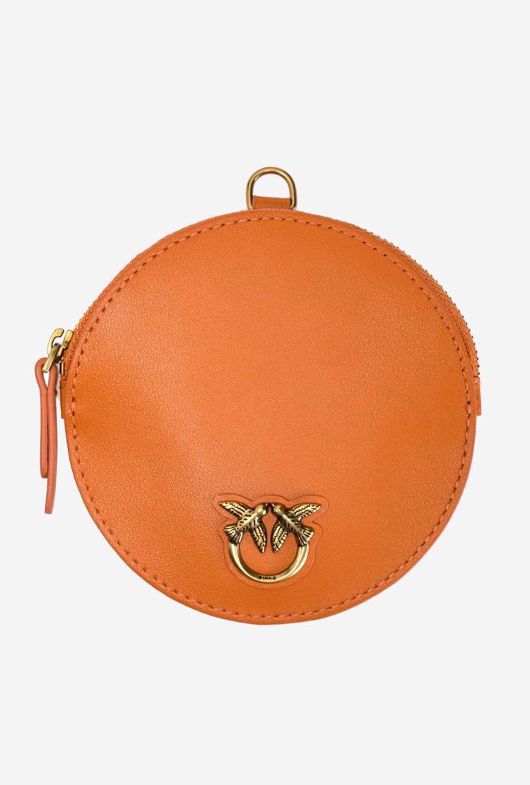 Orange Gold Women's Pinko Necklace Mini Love Bag Simply Purses | Ireland-58206379