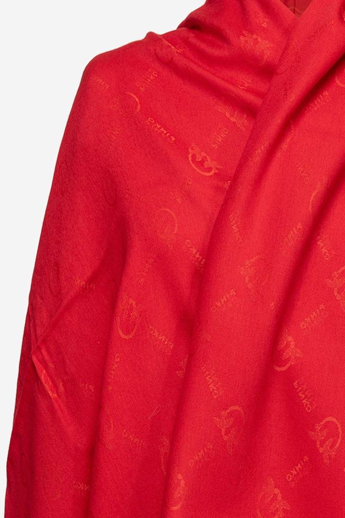 Orange/Red Women's Pinko Large Monogram Scarves | Ireland-81256979