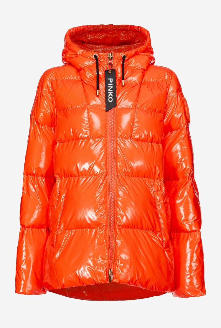 Orange Women's Pinko Crystal Nylon Jackets | Ireland-80275949