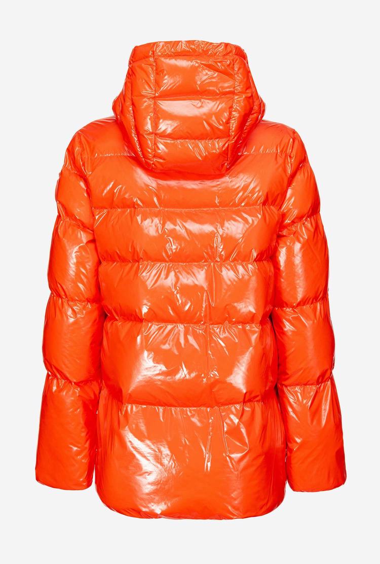 Orange Women's Pinko Crystal Nylon Jackets | Ireland-80275949